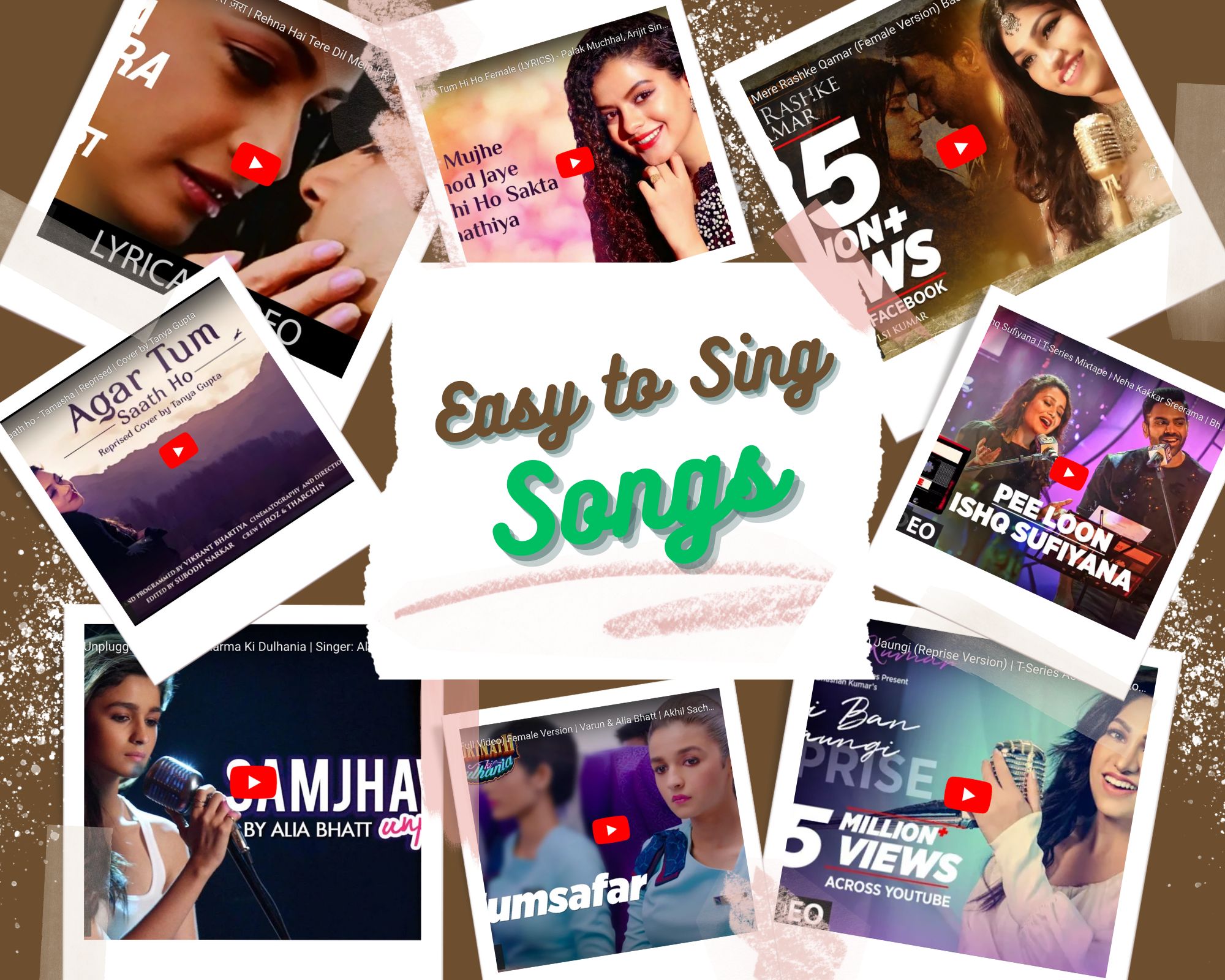 10 Most Popular Easy To Sing Songs - Hindi Female