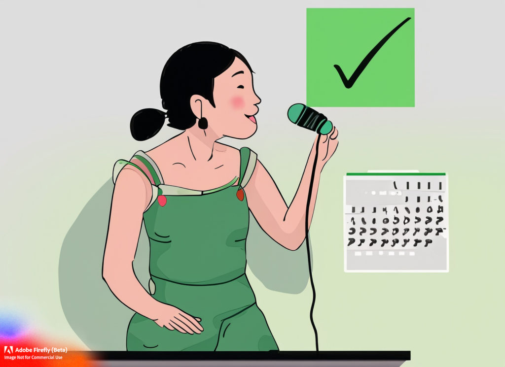 Regular and consistent singing practice